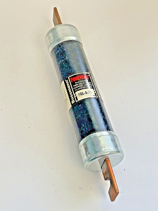 BUSSMANN - FRS-R-75 -DUAL ELEMENT, TIME-DELAY FUSE, CURRENT LIMITING, 75A/600VAC