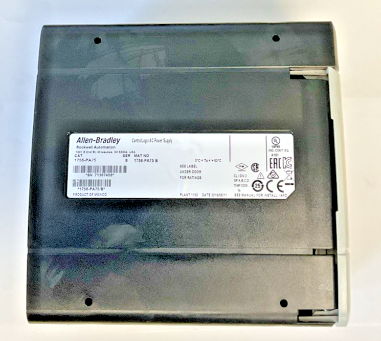 ALLEN BRADLEY 1756-PA75 CONTROLLOGIX POWER SUPPLY AC POWER SUPPLY SER.B 240VAC