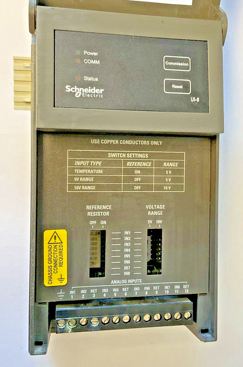 SCHNEIDER ELECTRIC UI-8-10 INPUT MODULE 10-28VDC 0.7W