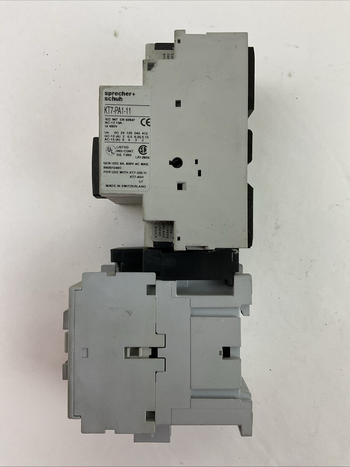 SPRECHER+SCHUH KTA7-25S-10A CIRCUIT BREAKER 6.3-10A CA7-9-10 CONTACTOR 277V COI