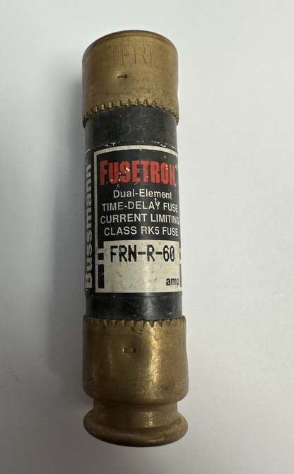 BUSSMANN FUSETRON DUAL ELEMENT TIME DELAY FUSE FRN-R-60 250V LOT OF 4