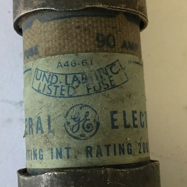 GENERAL ELECTRIC GF8B90 CURRENT LIMITNG FUSE 600VAC 90A  CLASS J***LOTOF4***