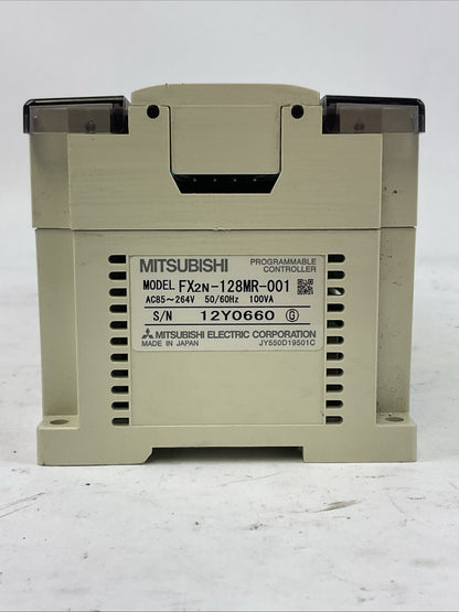 MITSUBISHI FX2N-128MR-001 PROGRAMMABLE CONTROLLER 85-264VAC 50/60HZ 100VA
