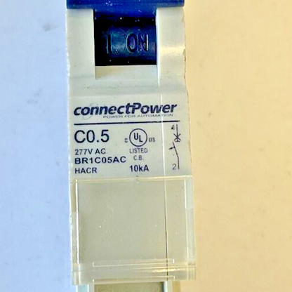 CONNECT POWER BR1C05AC CIRCUIT BREAKER C0.5 277VAC 10KA ***LOTOF3***