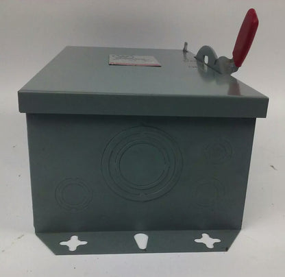 WESTINGHOUSE, HUN362, SAFETY SWITCH, 60A, 600V, 3P, TYPE 1 INDOOR ENCLOSURE, NEW