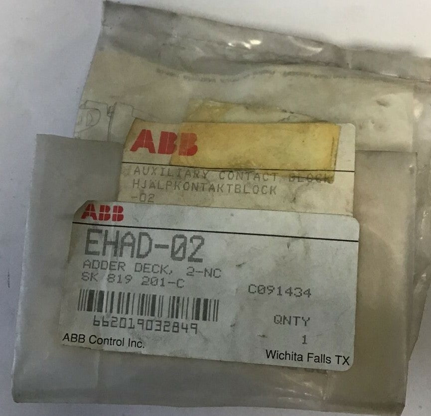 ABB EHAD-02 ADDER DECK 2NC SK 819 201-C