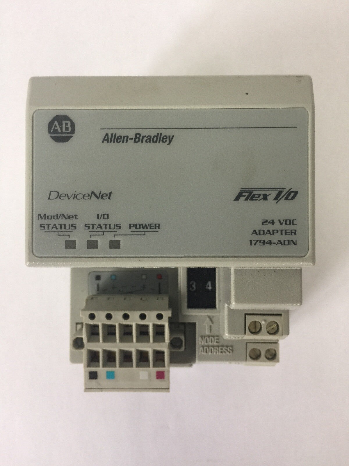 ALLEN BRADLEY 1794-ADN 24VDC ADAPTOR SER B REVA01 F/W REV J INPUT 24VDC OUTPUT