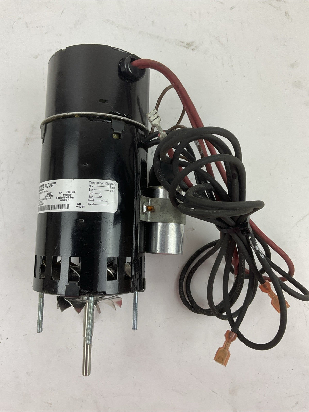 YORK FASCO S1-02424115020 VENTER MOTOR 460V 60HZ 0.16A 3400RPM 1/20HP