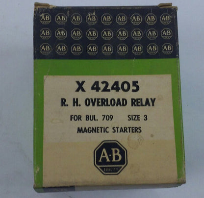 NEW ALLEN-BRADLEY X-42405 OVERLOAD RELAY SIZE 3