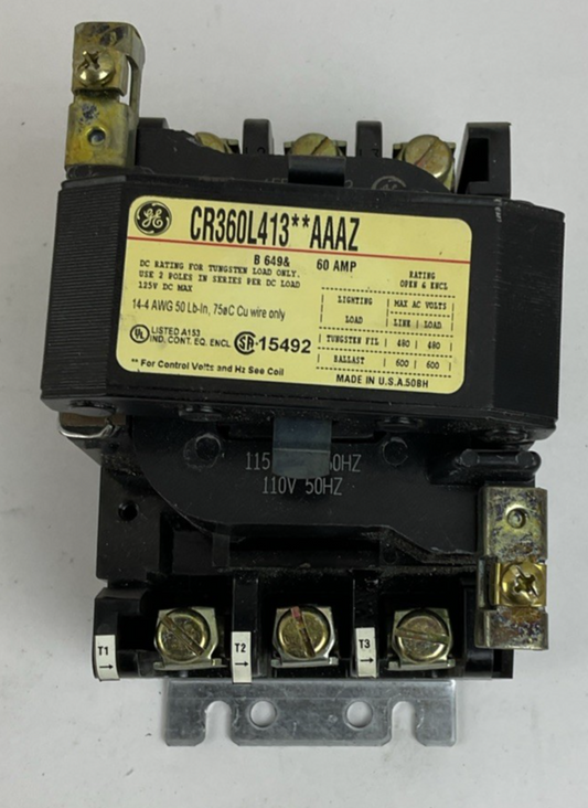 GE CR360L413**AAAZ CONTACTOR 60A 600V