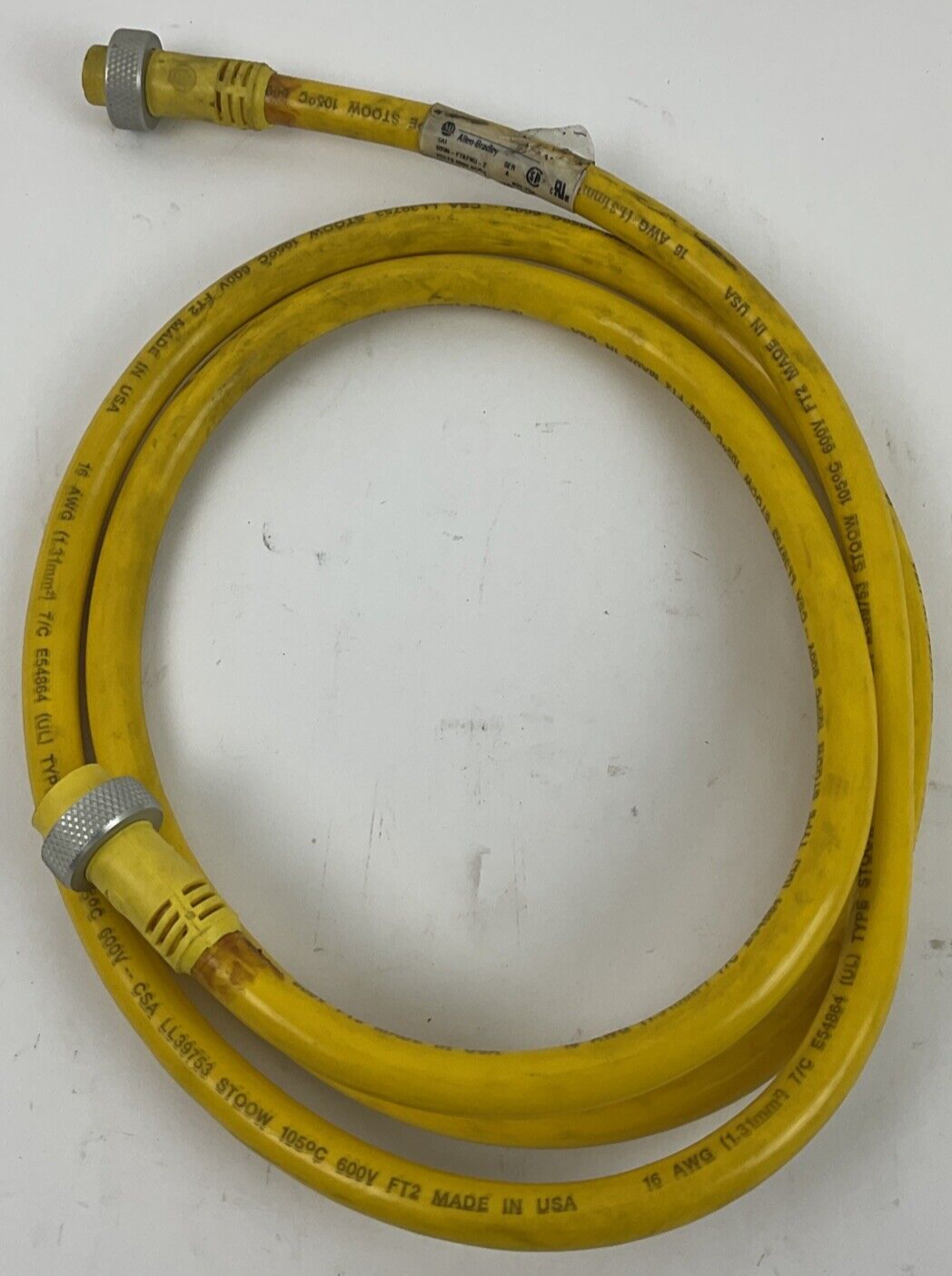 ALLEN BRADLEY 889N-F7AFNU-2 CORDSET SER.A 600V 7A