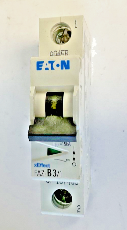 EATON FAZ-B3/1 CIRCUIT BREAKER 277V 48VDC CAT.A 1POLE***LOTOF5***