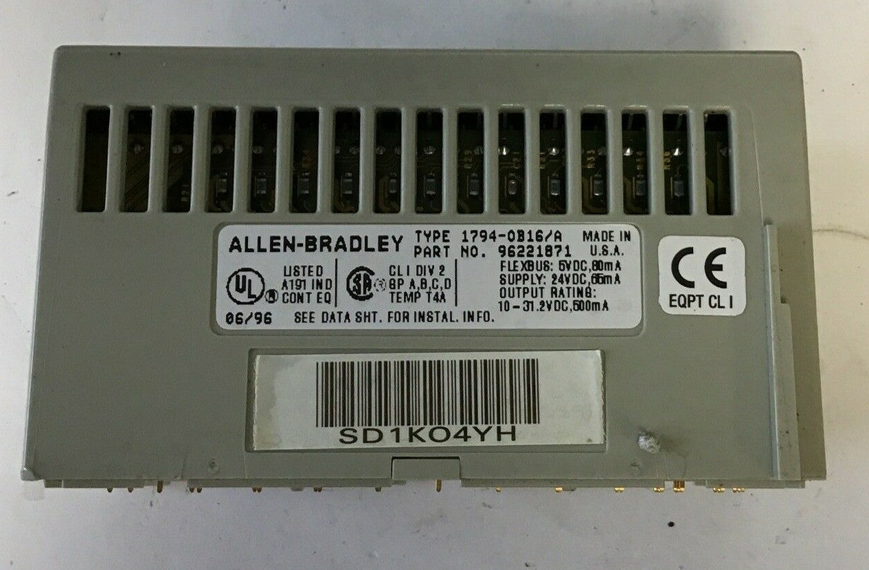ALLEN BRADLEY 1794-0B16/A SOURCE OUTPUT 24VDC
