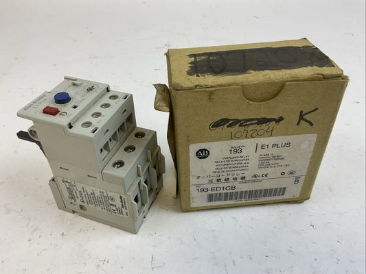 ALLEN BRADLEY 193-ED1CB SER B 1.0-5.0A OVERLOAD RELAY