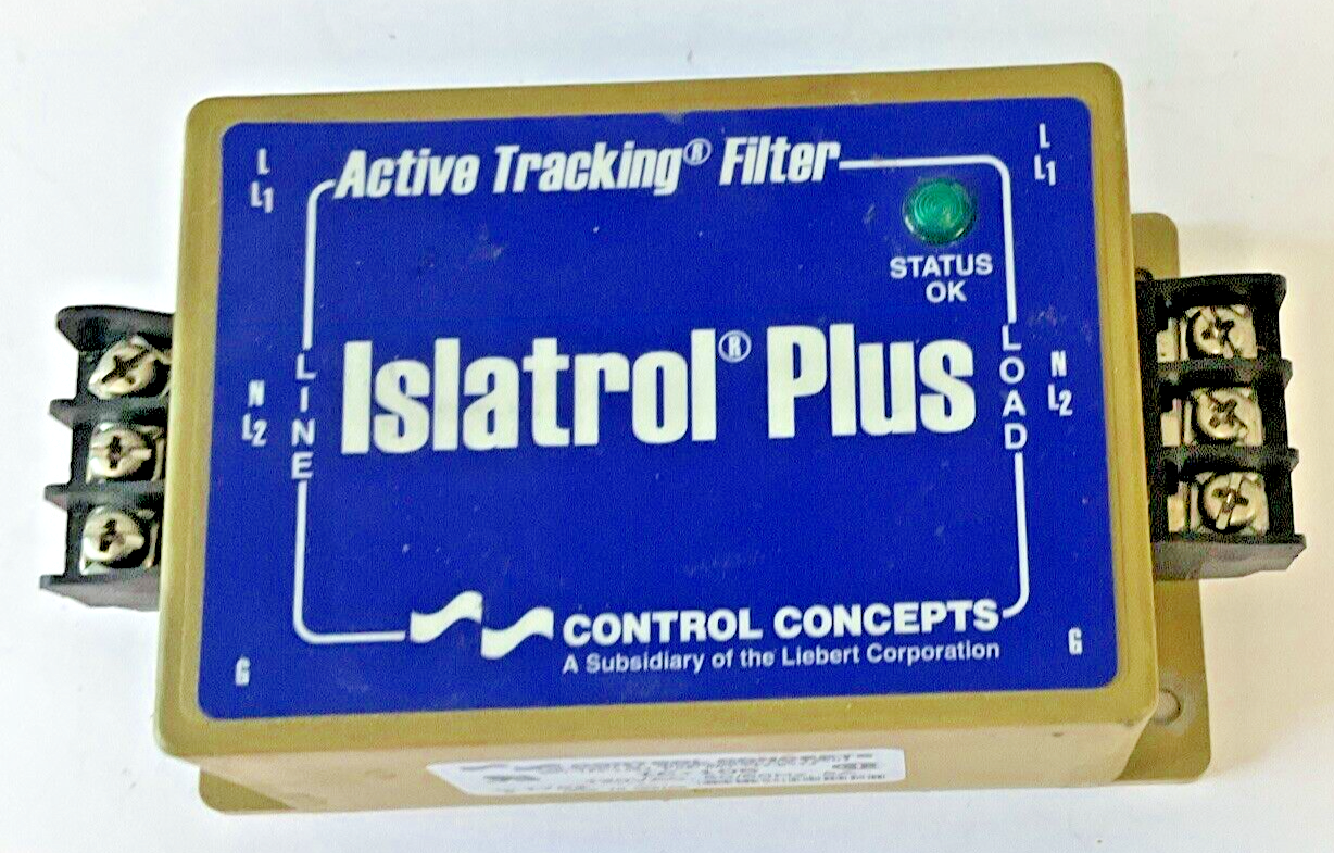 CONTROL CONCEPTS IC+105 ISLATROL PLUS ACTIVE TRACKING FILTER 120VAC 50/60HZ 5A