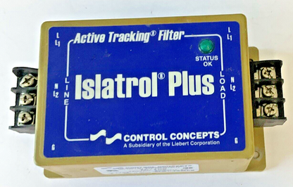 CONTROL CONCEPTS IC+105 ISLATROL PLUS ACTIVE TRACKING FILTER 120VAC 50/60HZ 5A