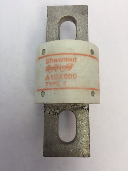 GOULD SHAWMUT AMPTRAP A13X600 FUSE 600AMP 130V TYPE 4