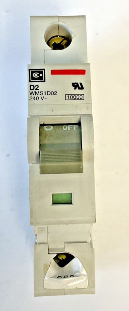 CUTLER HAMMER WMS1D02 CIRCUIT BREAKER 240VAC ***LOTOF2***
