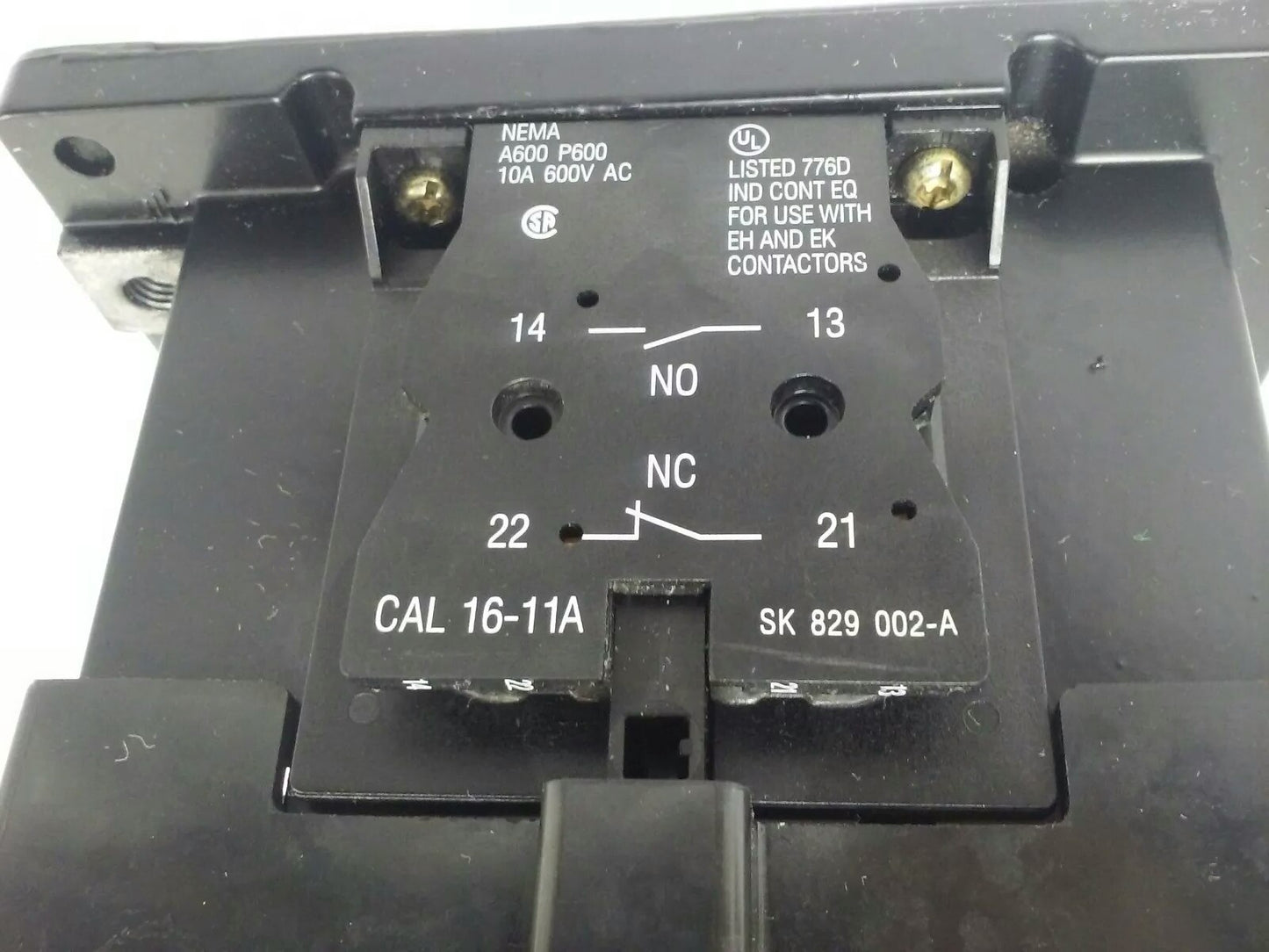 ABB EH160 CONTACTOR, 3PH, 3P BREAKING, 600V, 50-150H.P., 190A, 24V COIL, NEW