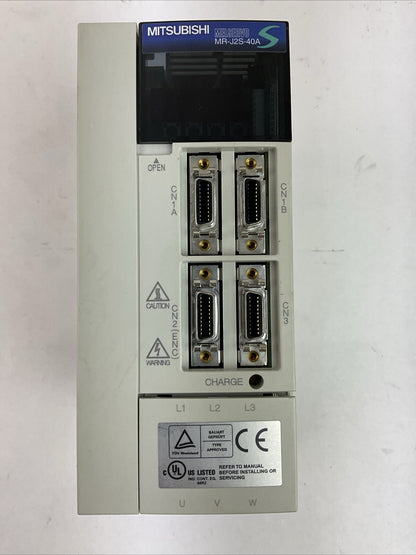 MITSUBISHI MR-J2S-40A AC SERVO DRIVE OUTPUT 170VAC 0-360HZ 2.8A