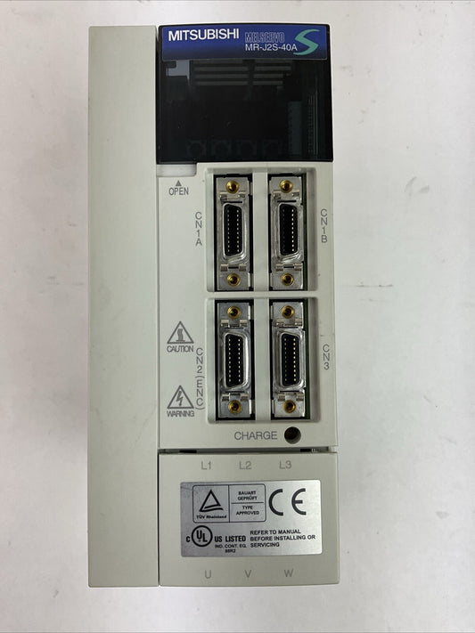 MITSUBISHI MR-J2S-40A AC SERVO DRIVE OUTPUT 170VAC 0-360HZ 2.8A