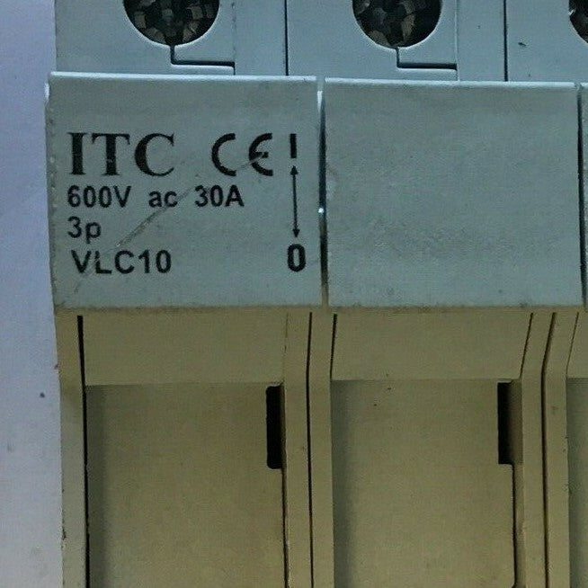 ITC VLC10 FUSE HOLDER LR 106309 600VAC 30A 3P