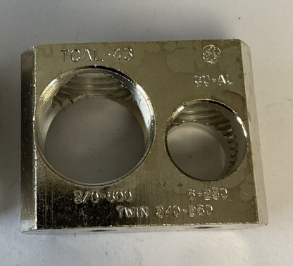 GE TCAL-43 TERMINAL LUG 6-250 NO LUG SCREWS 2/0-600 ***LOTOF3***