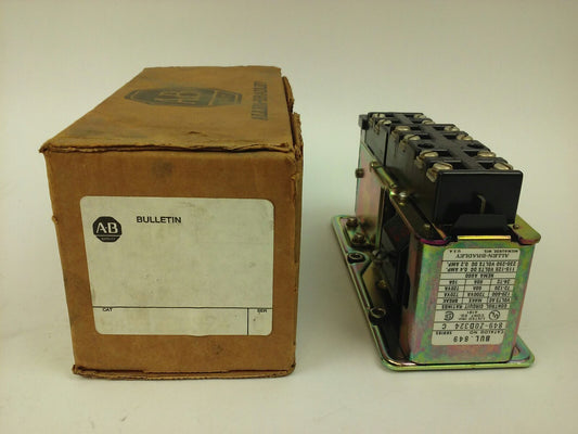 ALLEN BRADLEY 849-ZOD324, SER. C, PNEUMATIC TIMING RELAY, 120V-60HZ, A600, NEW