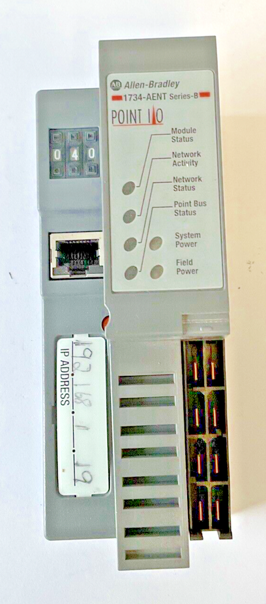 ALLEN BRADLEY 1734-AENT ETHERNET ADAPTER SER.B FW5.012 24VDC