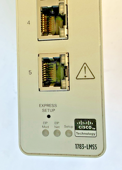ALLEN BRADLEY 1783-LMS5 ETHERNET SWITCH SER.A 24VDC 0.3-0.2A