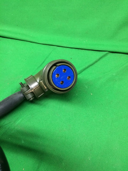CEL-CON 600132 CABLE, 4 FT, CONNECTOR 4 PIN FEMALE, 90_, 300 V