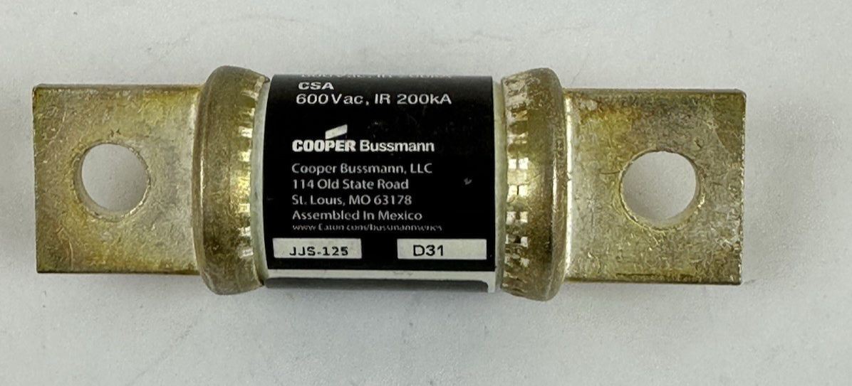 Bussmann JJS-125 JJS125 125A 600VAC JJS Limitron TRON Class T FAST ACTING Fuse