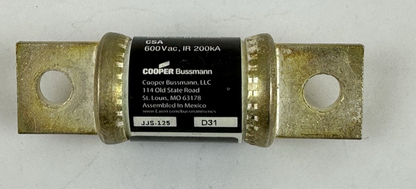 Bussmann JJS-125 JJS125 125A 600VAC JJS Limitron TRON Class T FAST ACTING Fuse