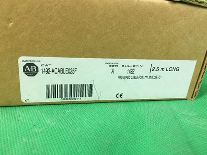 ALLEN BRADLEY 1492-ACABLE025F PRE-WIRED CABLE FOR 1771 ANALOG I/O 1492ACABLE025F