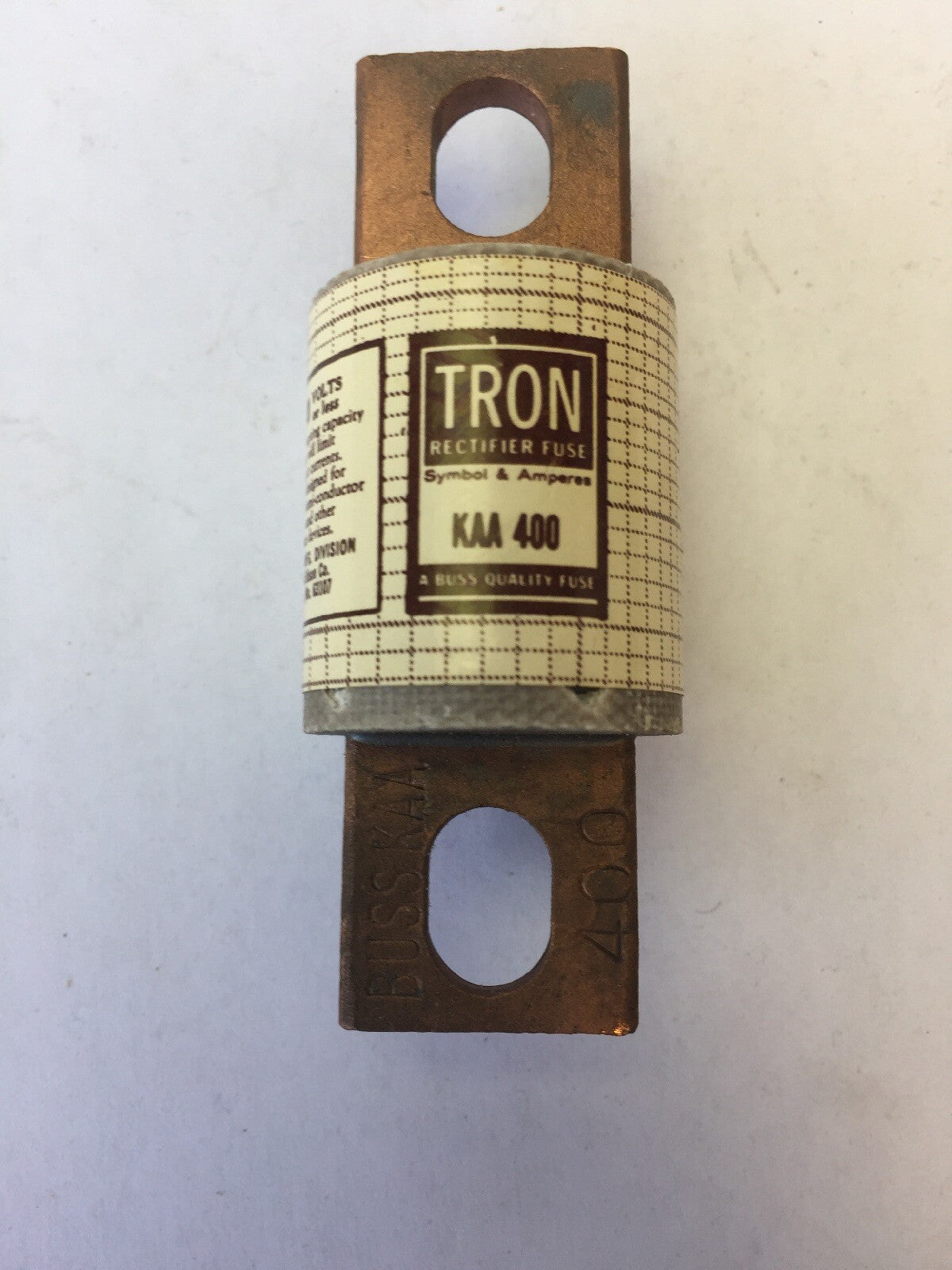 TRON KAA400 RECTIFIER FUSE 400 AMP 130 VOLTS