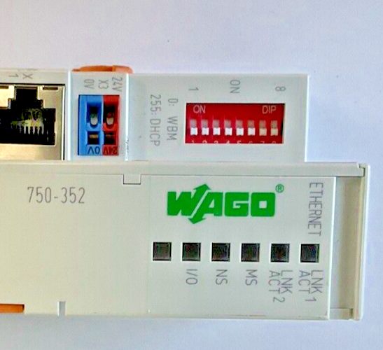 WAGO 750-352 ETHERNET COUPLER 24VDC 2PORT 100MBIL