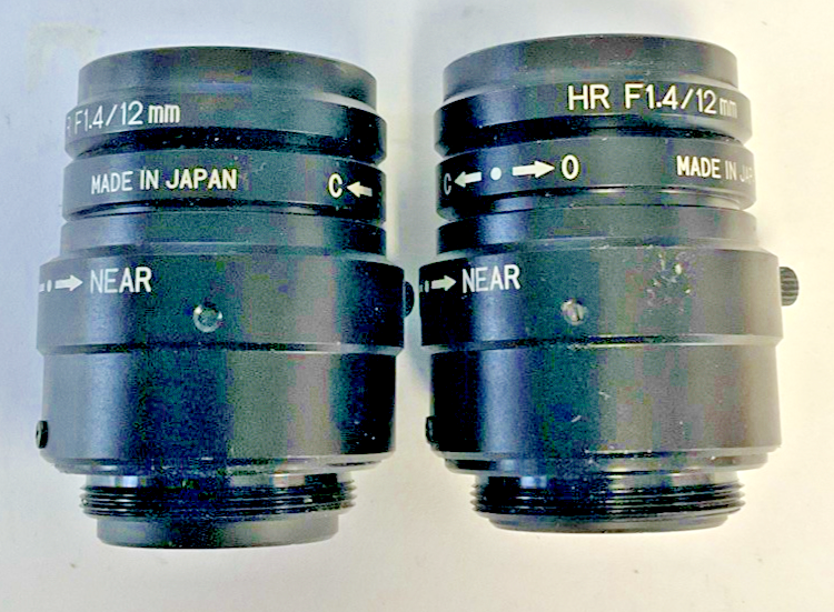 KEYENCE HR F1.4/12MM INDUSTRIAL CAMERA HEAD/LENS HIGH RESOLUTION ***LOTOF2***
