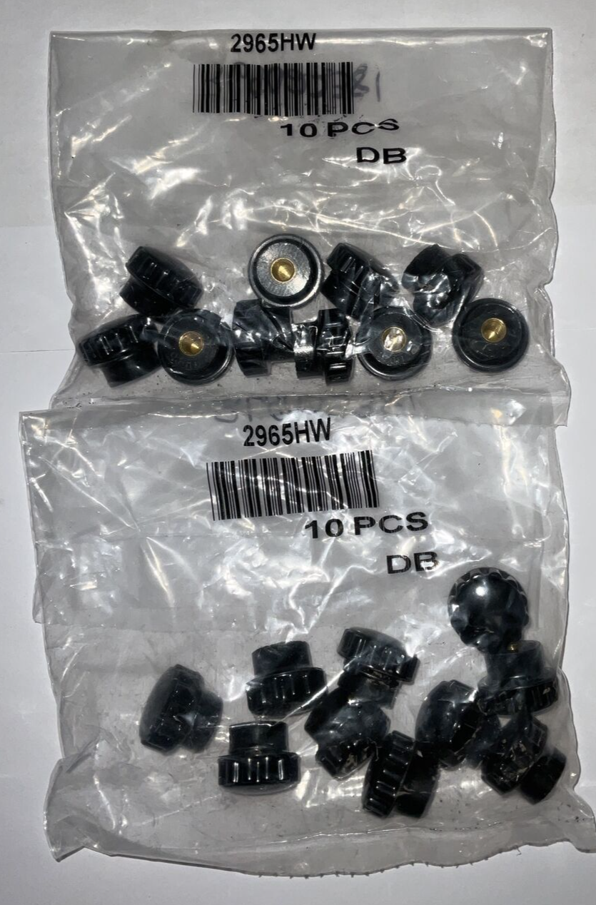 DAVIES MOLDING 2965HW KNOB FLUTED 1/4"-20 PLASTIC***LOTOF20***