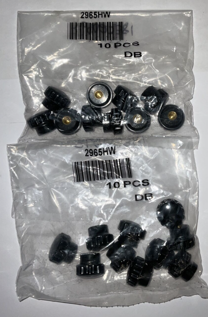 DAVIES MOLDING 2965HW KNOB FLUTED 1/4"-20 PLASTIC***LOTOF20***