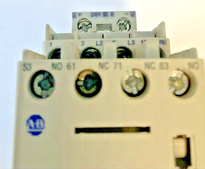 ALLEN BRADLEY 100-C09E*10 SER.A CONTACTOR W/ 100-F  AUX CONTACT