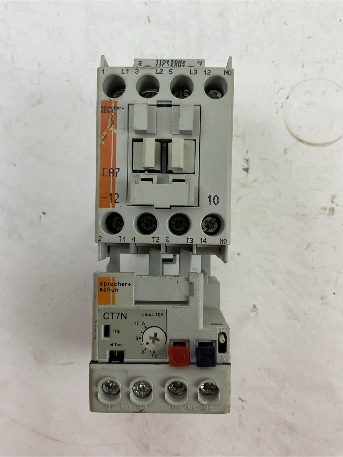 SPRECHER+SCHUH STARTER CA7-12-10 CONTACTOR 600VAC 25A 10HP CT7N-23-C10 RELAY
