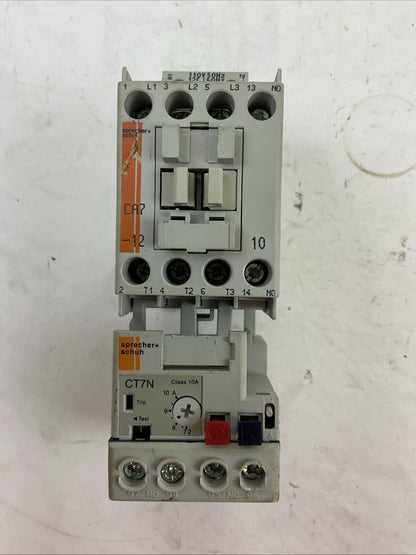 SPRECHER+SCHUH STARTER CA7-12-10 CONTACTOR 600VAC 25A 10HP CT7N-23-C10 RELAY