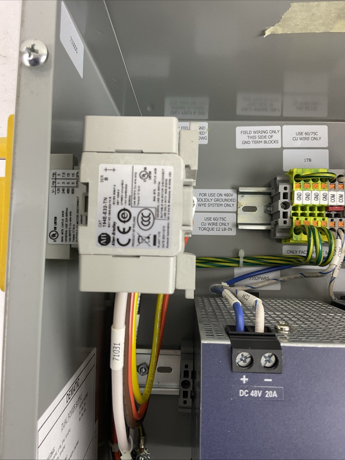 DEMATIC F005300051AG DUAL POWER SUPPLY