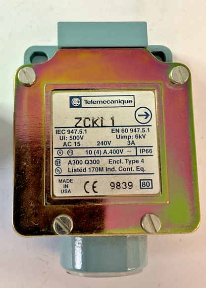 TELEMECANIQUE ZCKL1 LIMIT SWITCH BODY 240V 3A