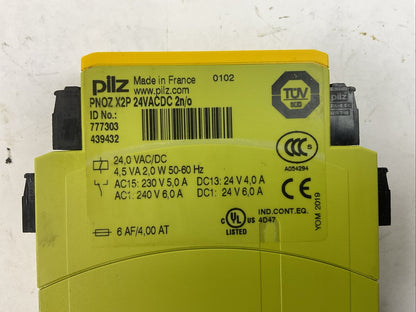 PILZ PNOZ X2P 24VACDC 2N/0 RELAY