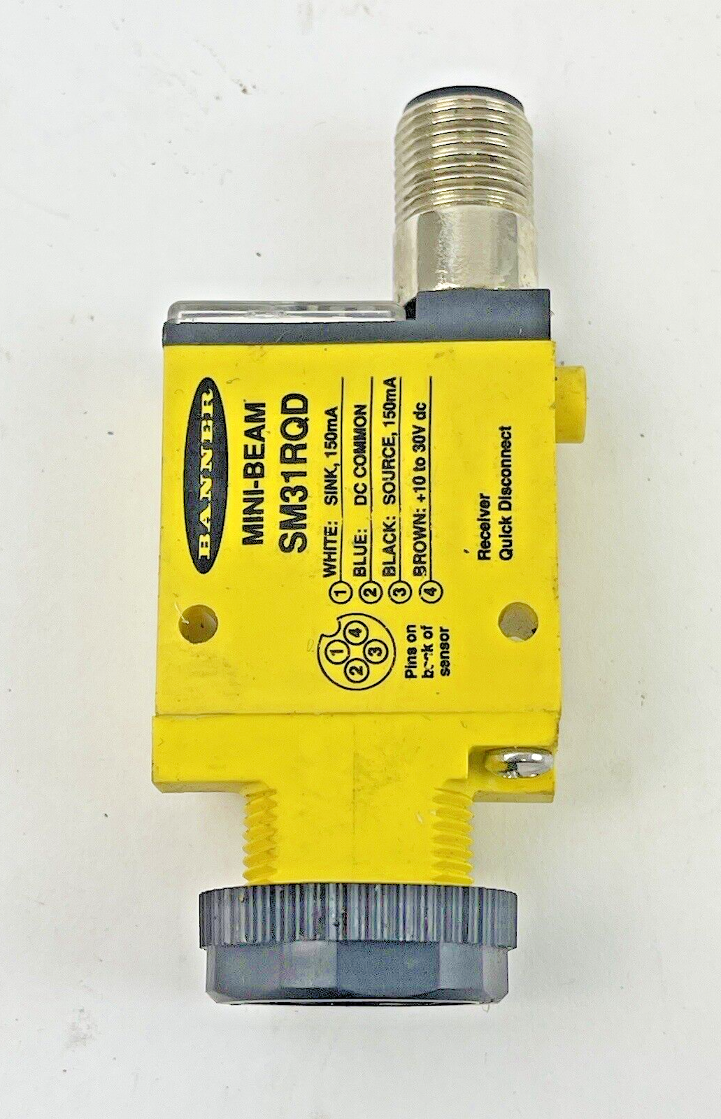 BANNER - SM31RQD - MINI-BEAM PHOTO ELECTRIC SENSOR -10-30 VDC, QUICK DISCONNECT