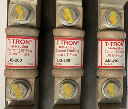 MARATHON 6T200A3B FUSE HOLDER 200A 600V W/ JJS-200 T-TRON FUSES