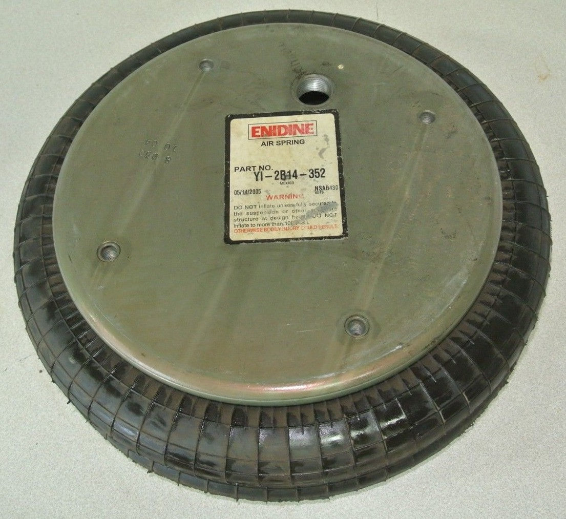 ENIDINE YI-2B14-352 DOUBLE CONVOLUTE BELLOWS AIR SPRING 9.5" MAX 8400lbs FORCE