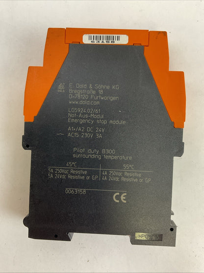 SAFEMASTER LG5924 SFETY RELAY