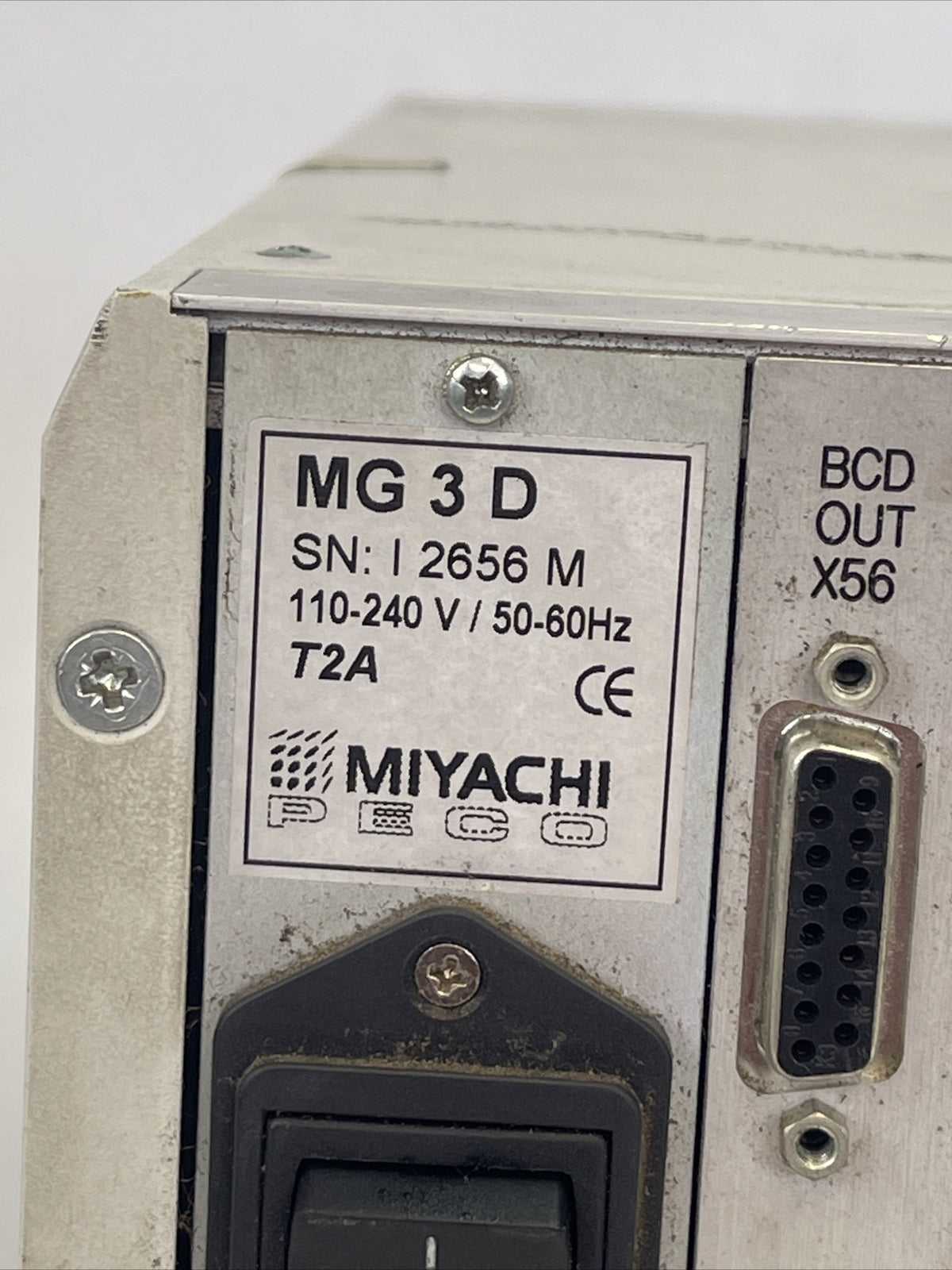 MIYACHI PECA MG3D MG3 DIGITAL PROCESS SENTRY 110-240VAC 50/60HZ